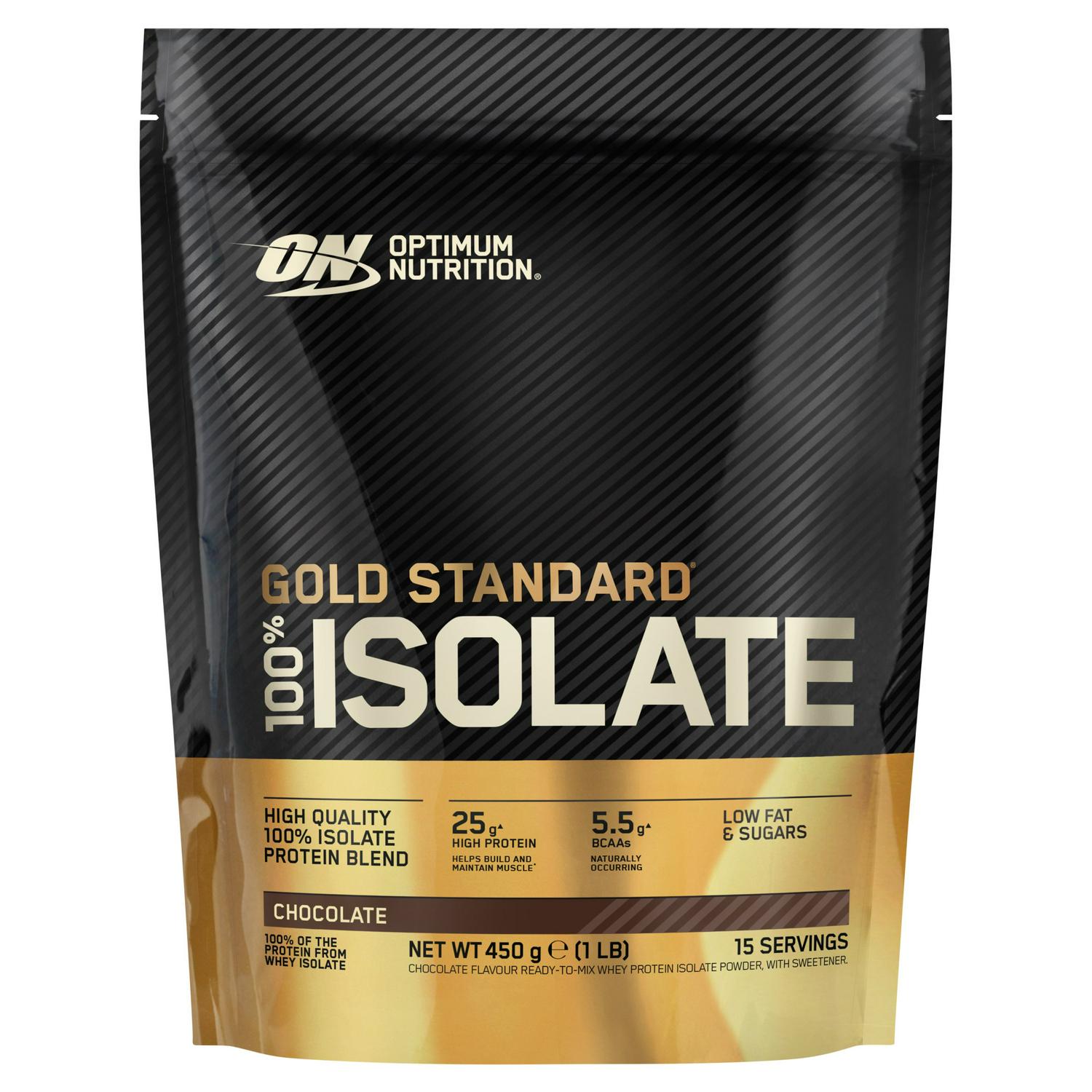 Optimum Nutrition chocolate whey protein powder 450g (British brand)