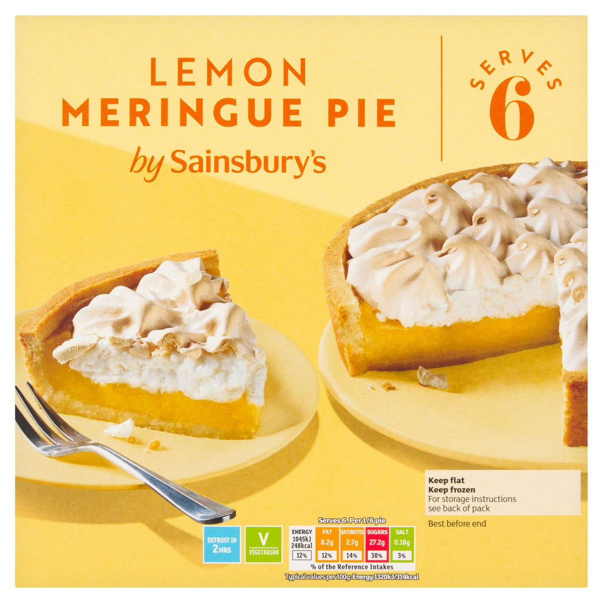 Lemon Meringue Pie with Shortcrust Pastry 475g