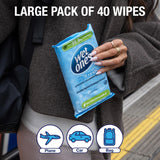 Wet Ones Cucumber Antibacterial Hand Wipes 40 Pack (British brand)
