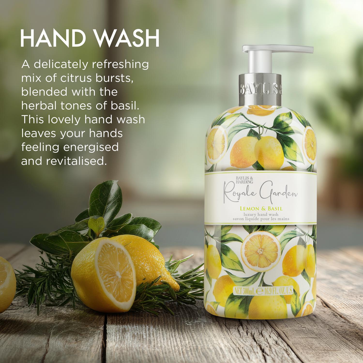 Baylis and Harding hand wash lemon basil 500ml - British product