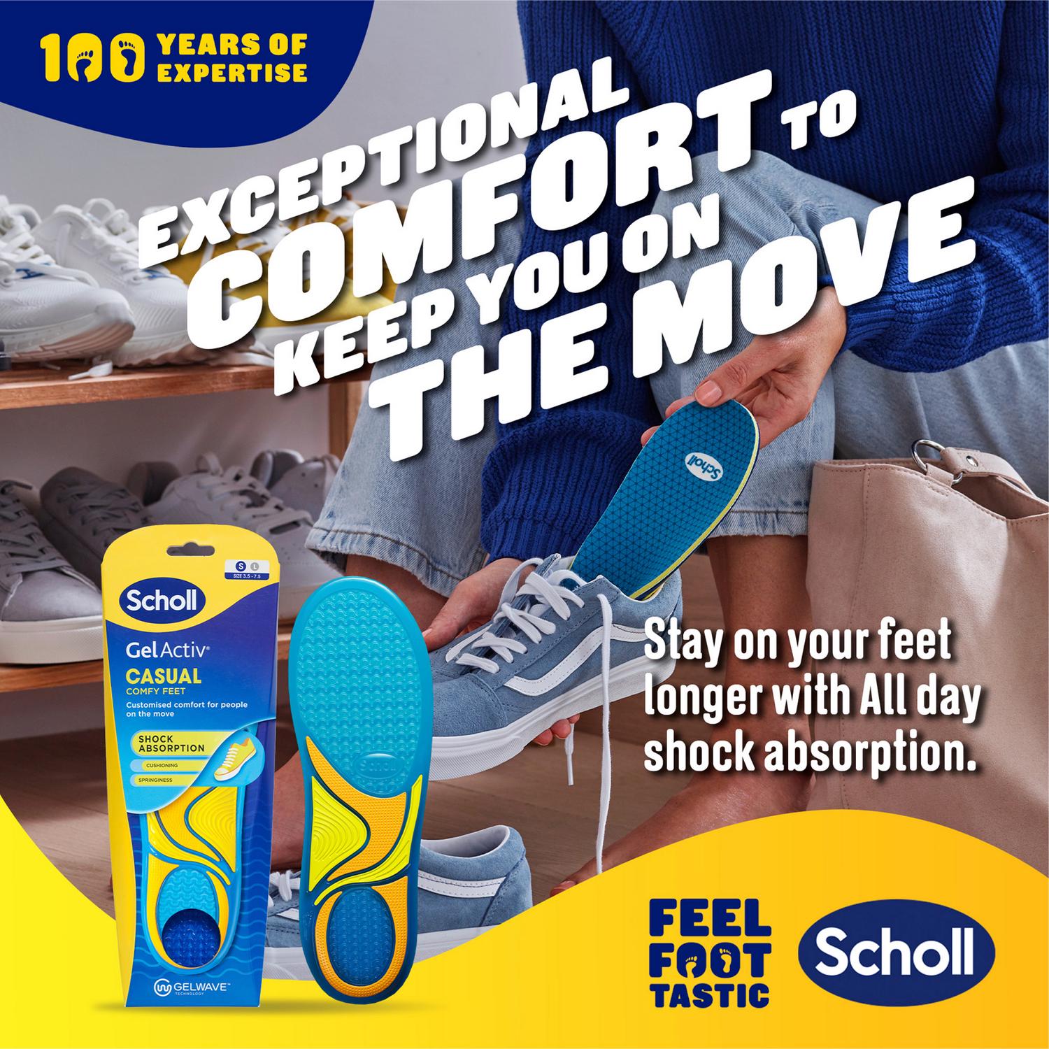 Scholl GelActiv Work Boot insoles Small (British brand)