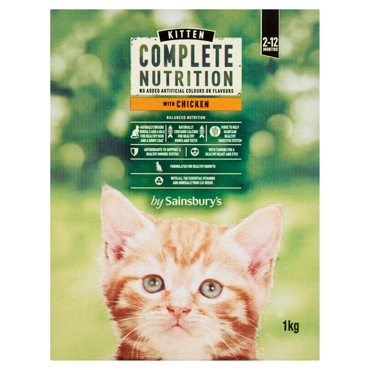 Sainsbury's complete nutrition chicken kitten food 1kg - British product