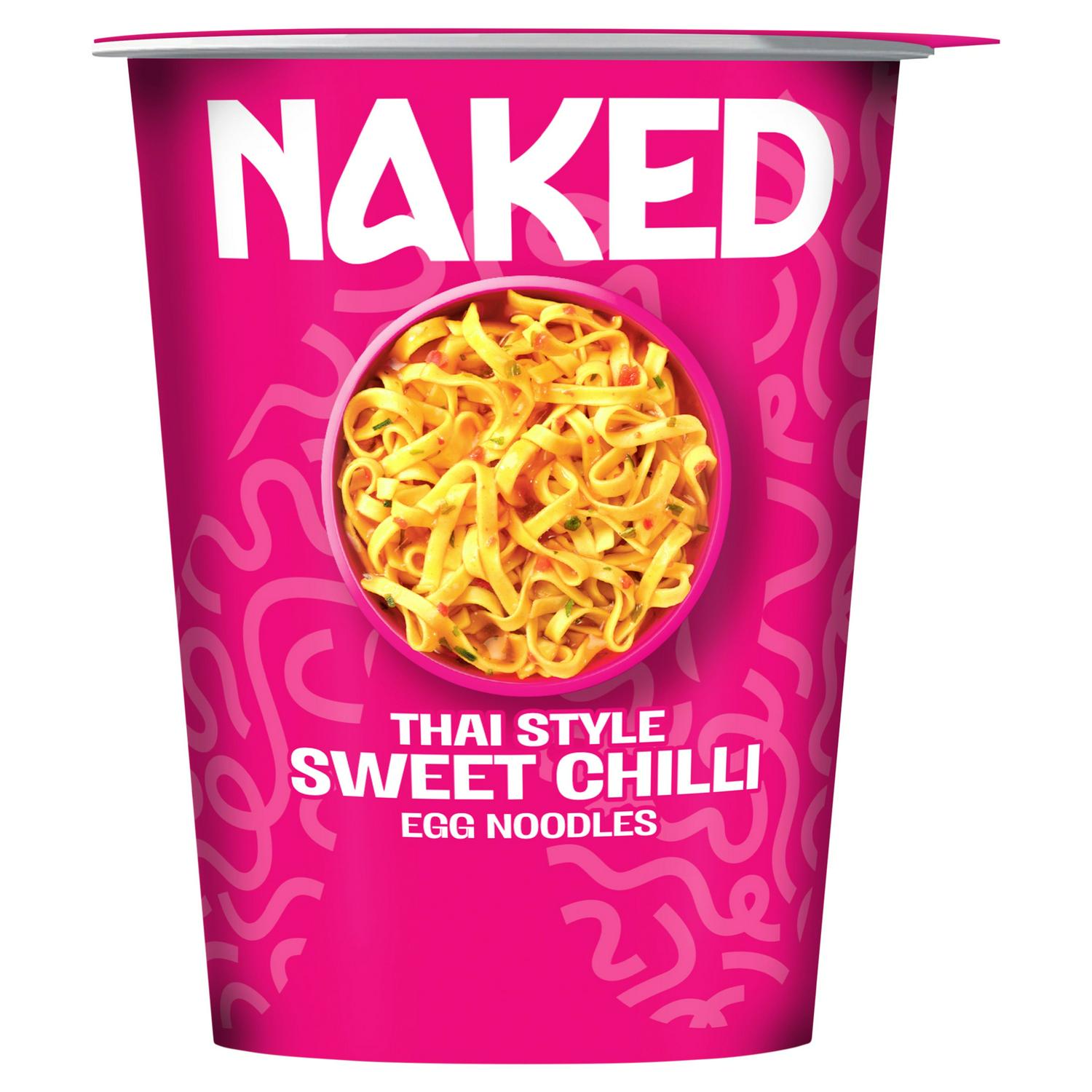 Naked Noodle Thai Sweet Chilli Egg Noodles 78g, imported from the UK
