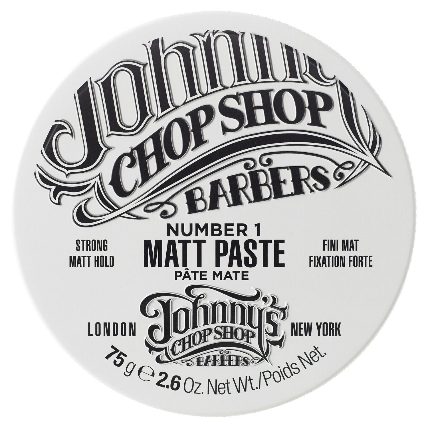 Johnny's Chop Shop Number 1 Matt Hair Paste 75g, UK version