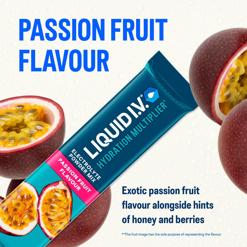 Liquid I.V. Electrolyte Powder Passion Fruit x6 Sachets, UK version