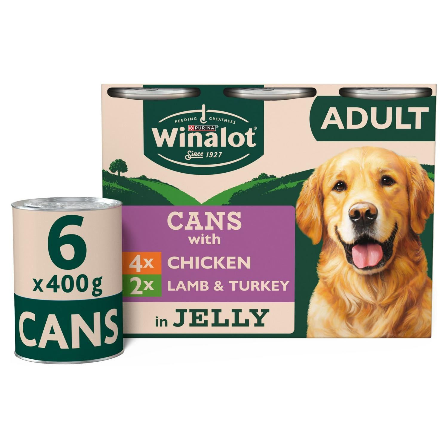 Winalot Mixed in Jelly Wet Dog Food 6 x 400g (British brand)