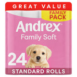Andrex Family Soft Toilet Tissue Rolls x24