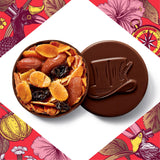 Dark Chocolate Coated Almond and Fruit Florentine Biscuits