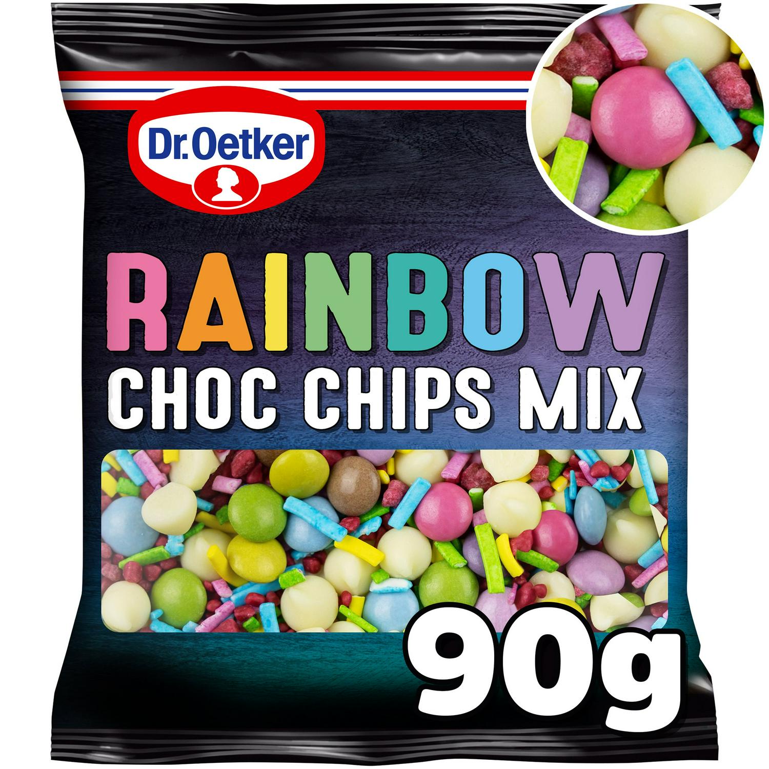 Dr. Oetker Rainbow Chocolate Chips Mix 90g - British product