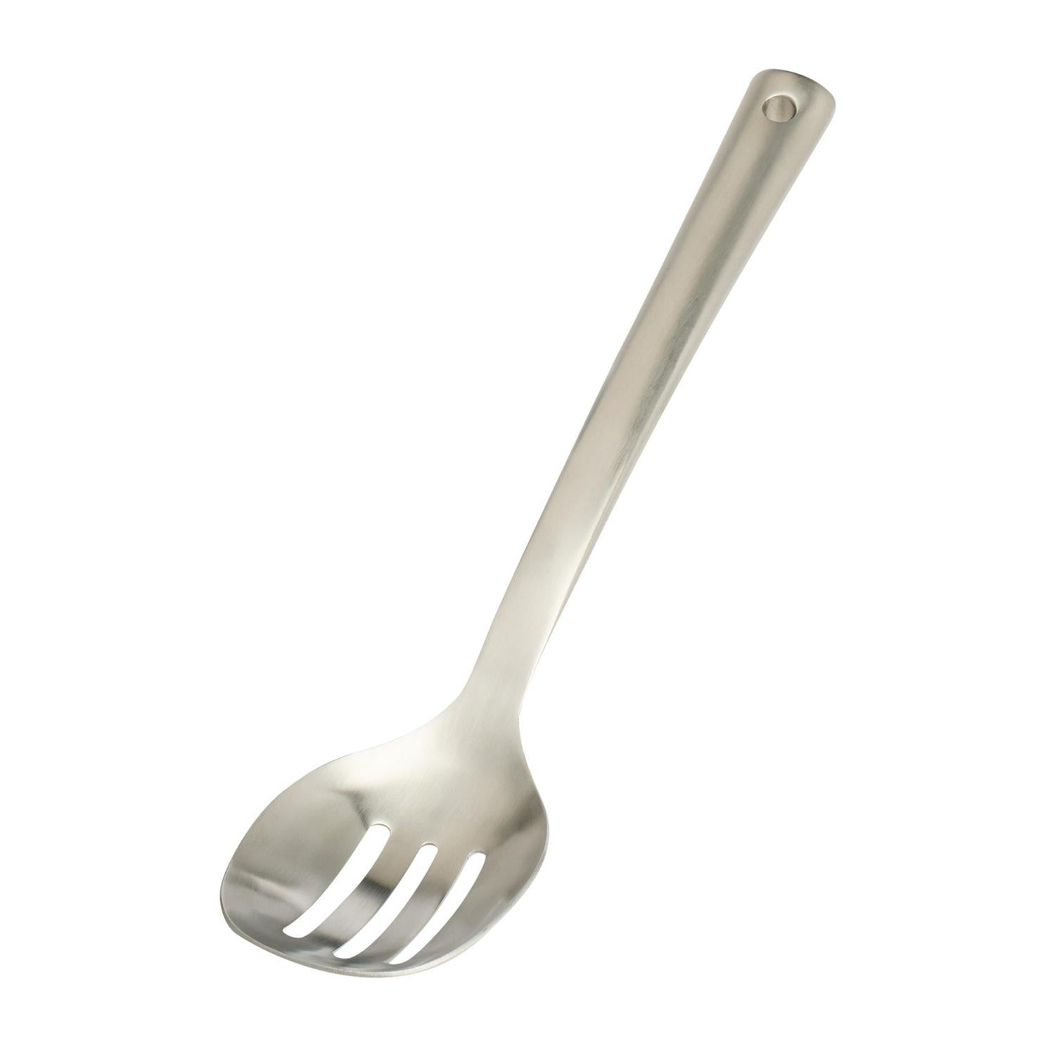 Habitat Ellipse stainless steel slotted spoon 34cm, imported from the UK