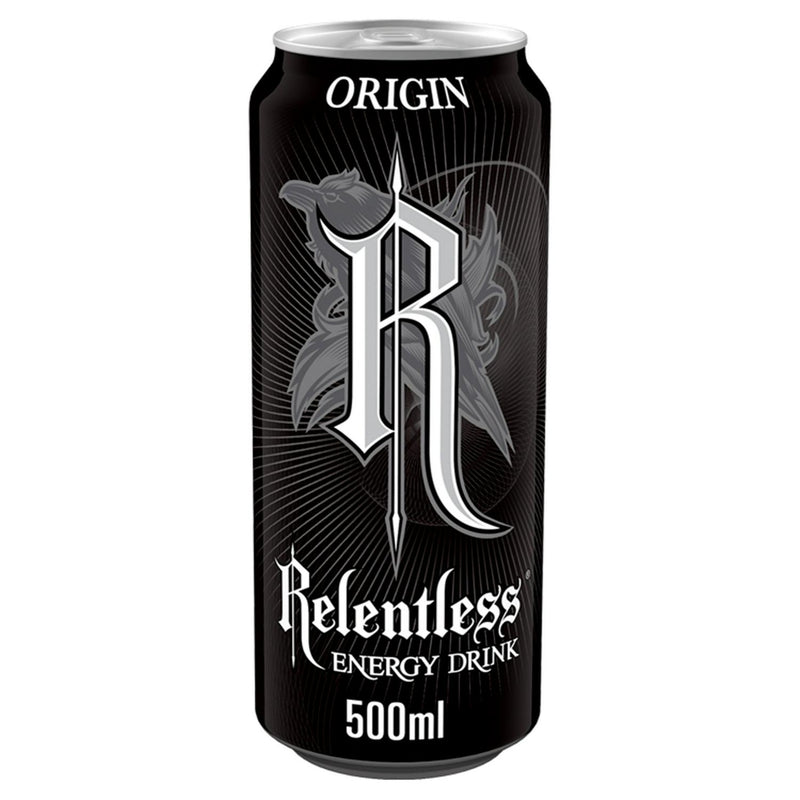 Relentless Origin energy drink 500ml imported from the UK