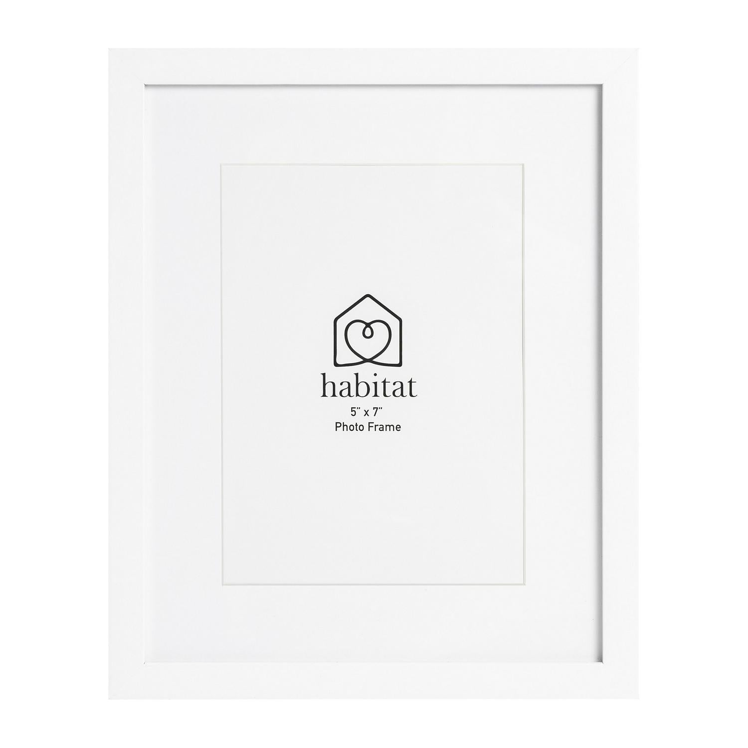 Habitat White Single Mount Frame 5x7 inch, UK version