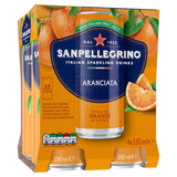 San Pellegrino Orange Sparkling Drink 4 x 330ml (British brand)