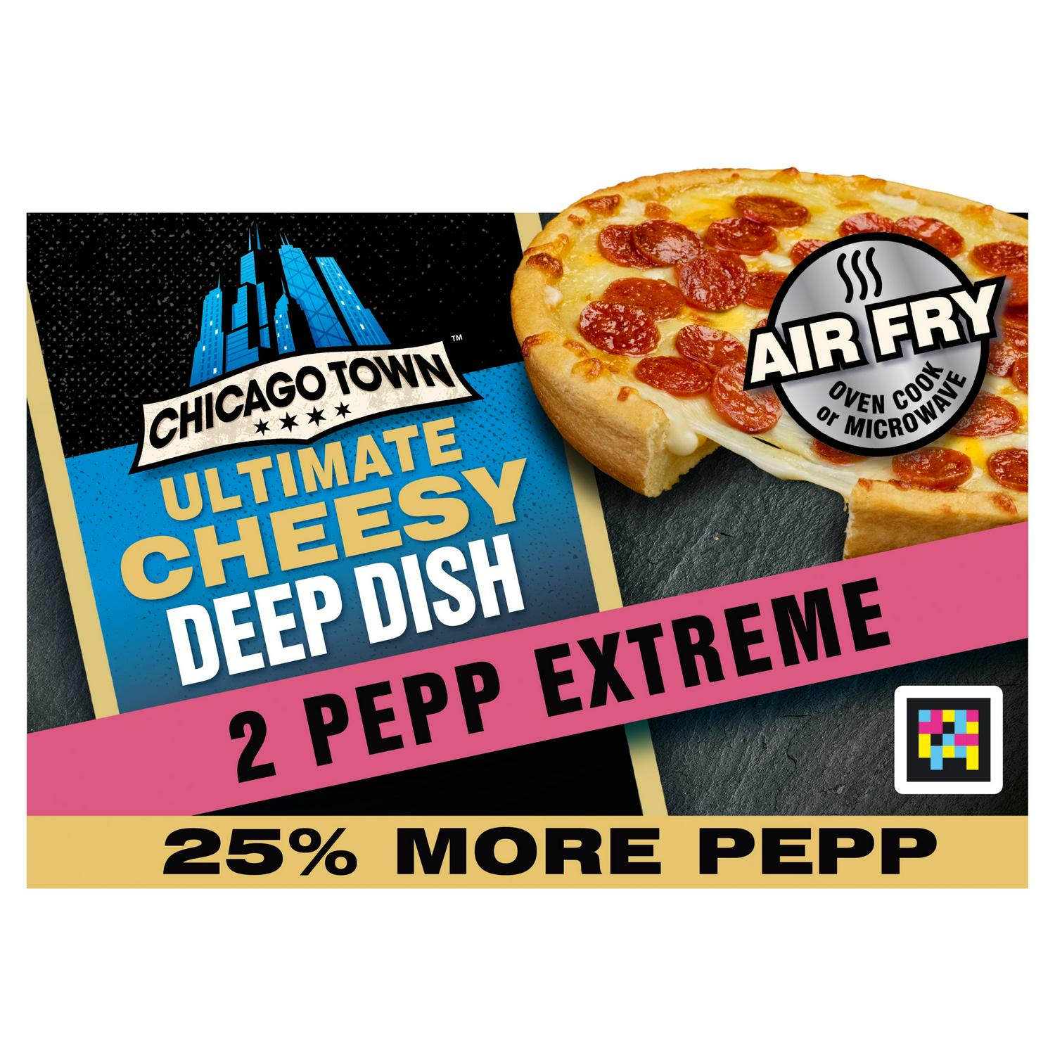 Chicago Town deep dish pepperoni pizza 326g - British product