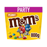 M&M's Peanut & Milk Chocolate Party Mix 800g, imported from the UK