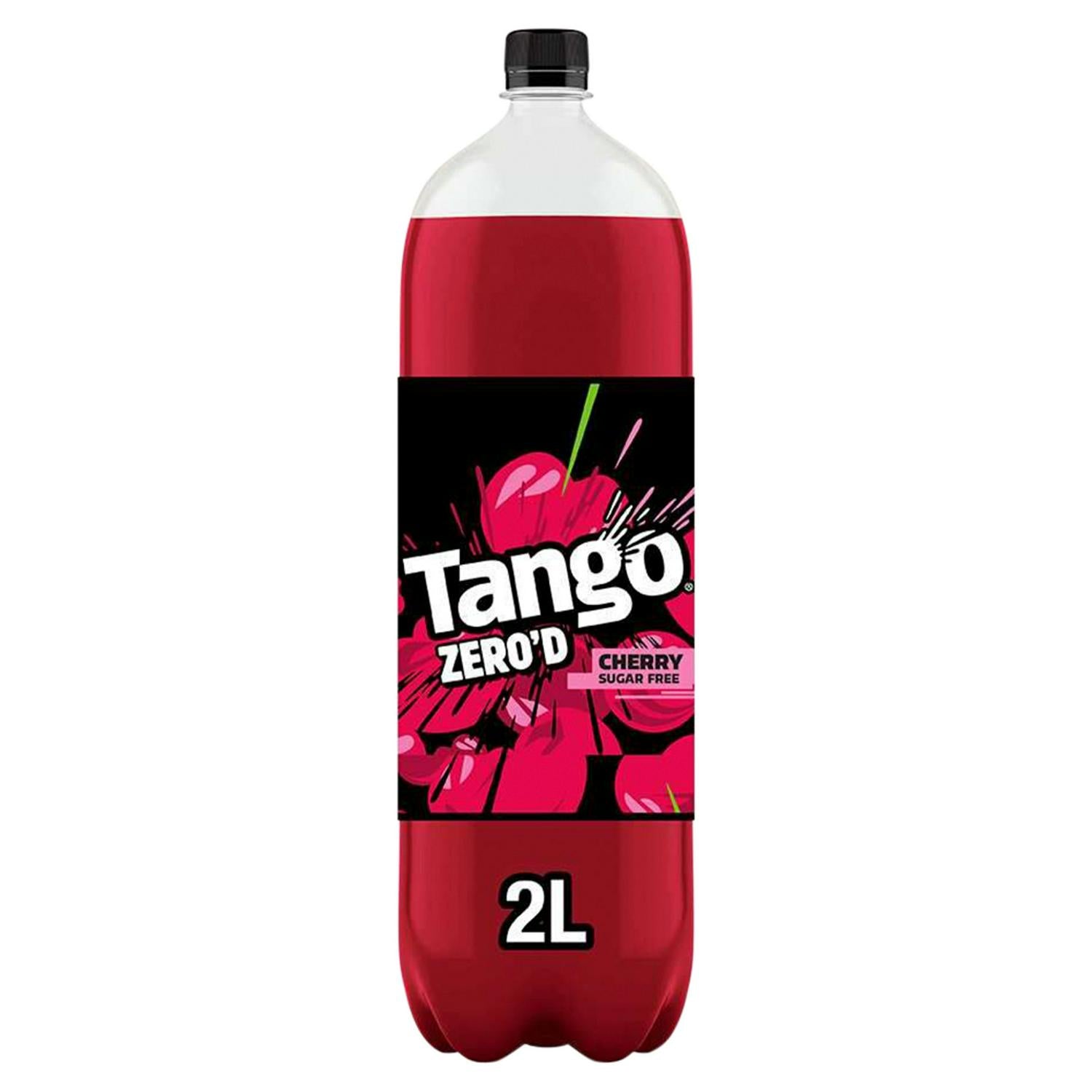 Tango Cherry Sugar Free carbonated soft drink 2L (British brand)