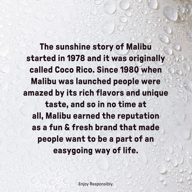 Malibu White Rum Coconut Flavour 70cl, imported from the UK
