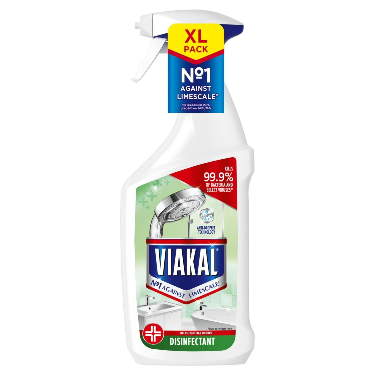 Viakal antibacterial limescale remover spray 750ml (British brand)