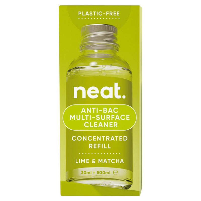 Neat Lime Matcha Multi Surface Cleaner Refill 30ml, imported from the UK