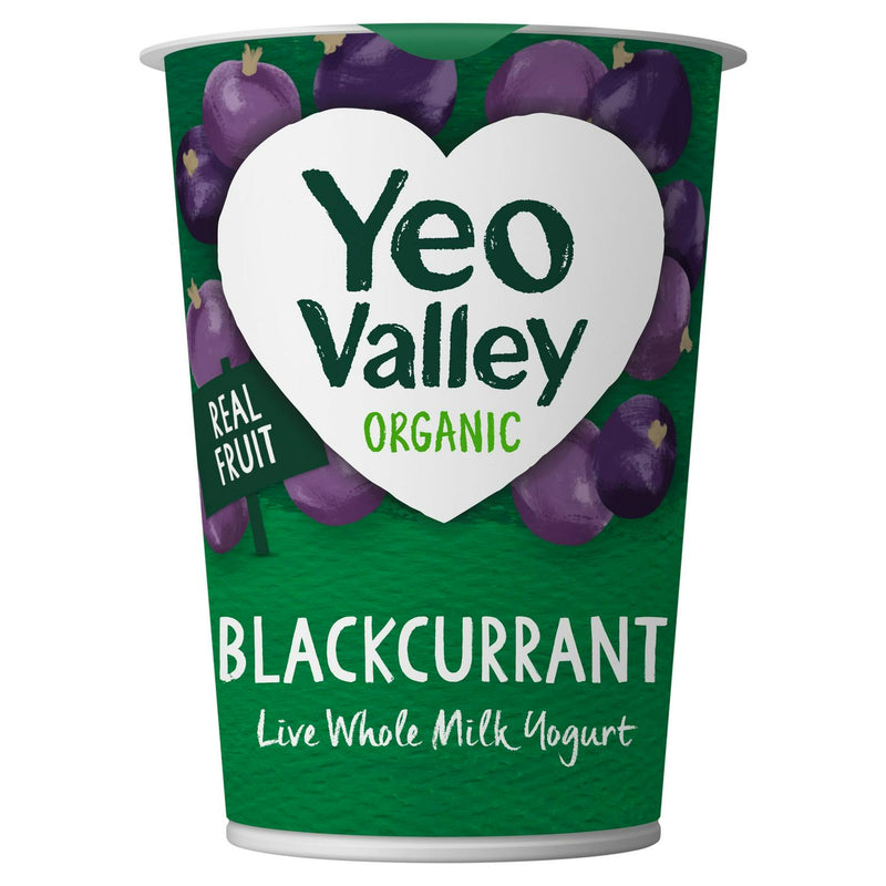 Yeo Valley live blackcurrant creamy yogurt 450g (British brand)