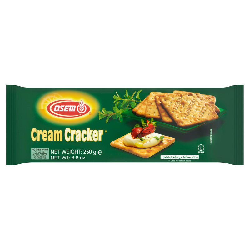 Osem Cream Cracker wheat crackers 250g, UK version