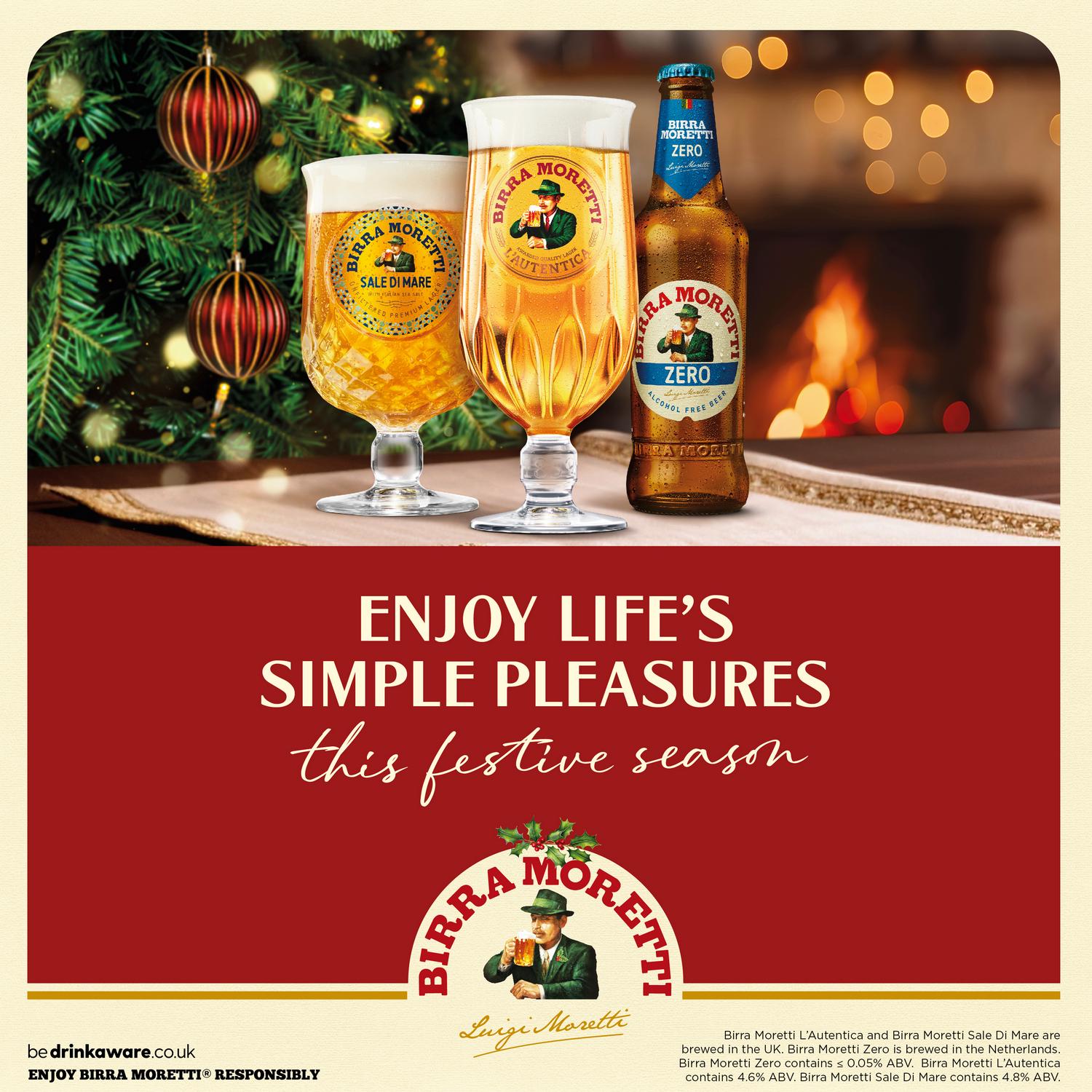 Birra Moretti Lager Beer 18x330ml pack - British product