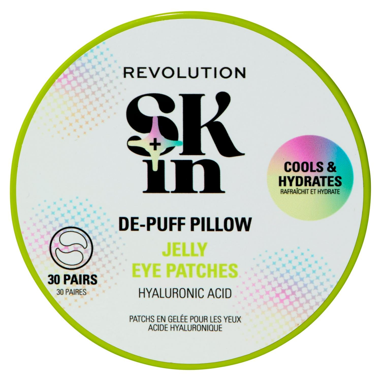 Revolution Jelly Eye Patches De Puff Pillow Hyaluronic Acid, imported from the UK