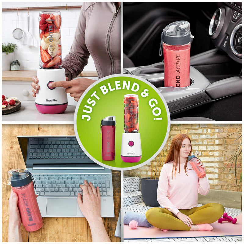 Breville VBL248 Blend Active Personal Blender – Pink