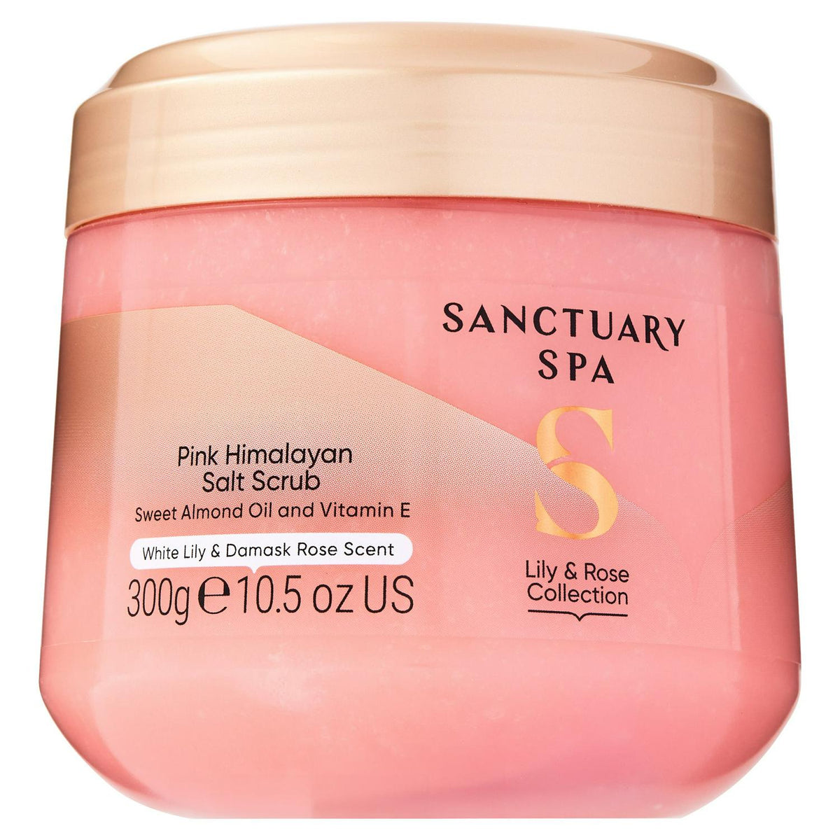 Vegan Pink Himalayan Salt Scrub with Lily and Rose Scent, 300g