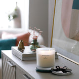 Habitat Large Candle with Lid - Mandarin & Basil