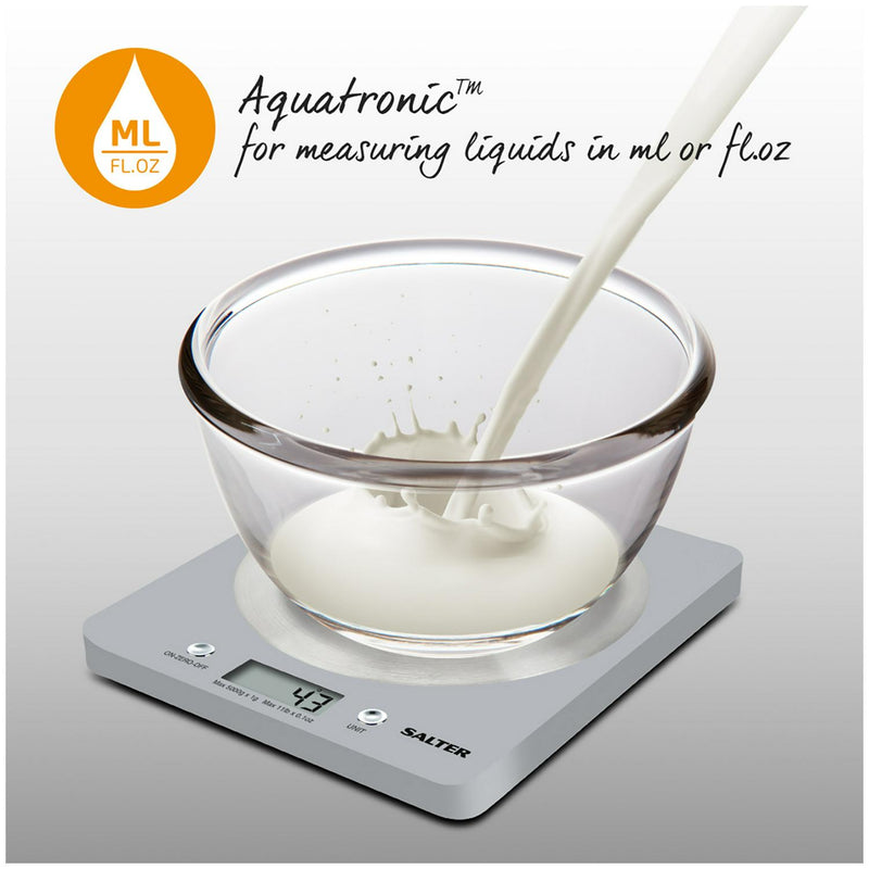 Salter electronic kitchen scale silver (British brand)