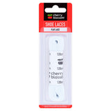 Cherry Blossom Flat Lace White Shoelaces 120cm - British product