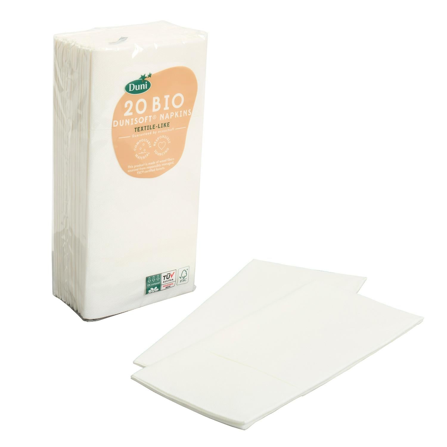 Sainsbury's White Linen Effect Paper Napkins 20 Pack (British brand)
