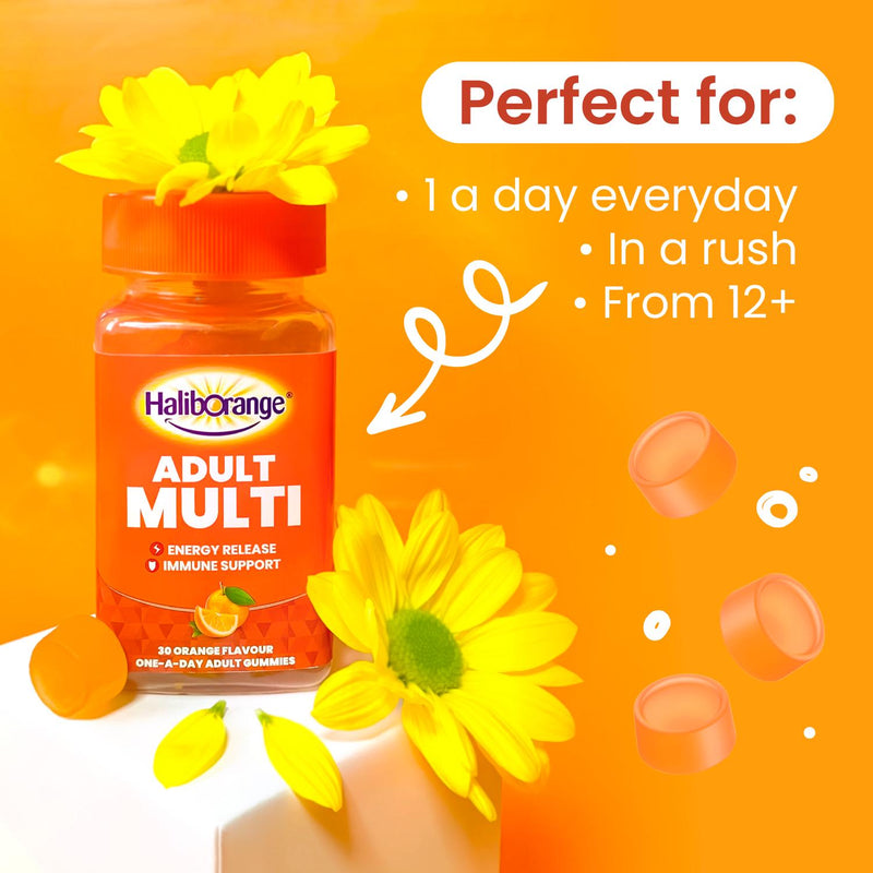 Haliborange Adult Multi Orange Flavour On-a-Day Adult Gummies x30