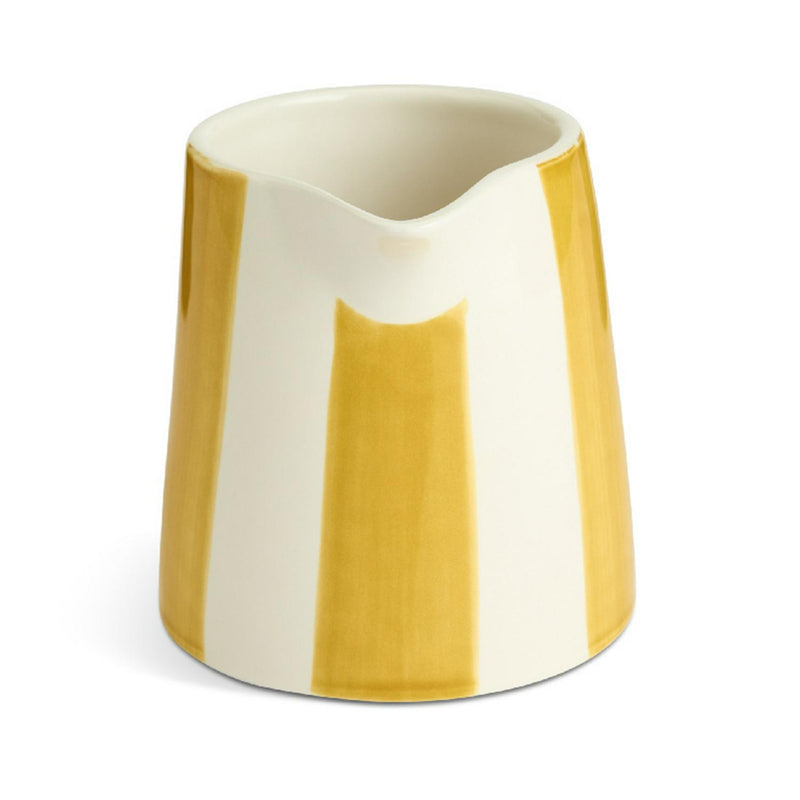 Habitat x Sanderson Handpainted Stripe Mustard Jug 180ml, UK version