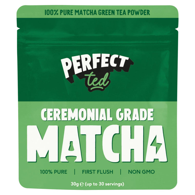 Perfect Ted Ceremonial Grade Matcha Powder 30g, imported from the UK