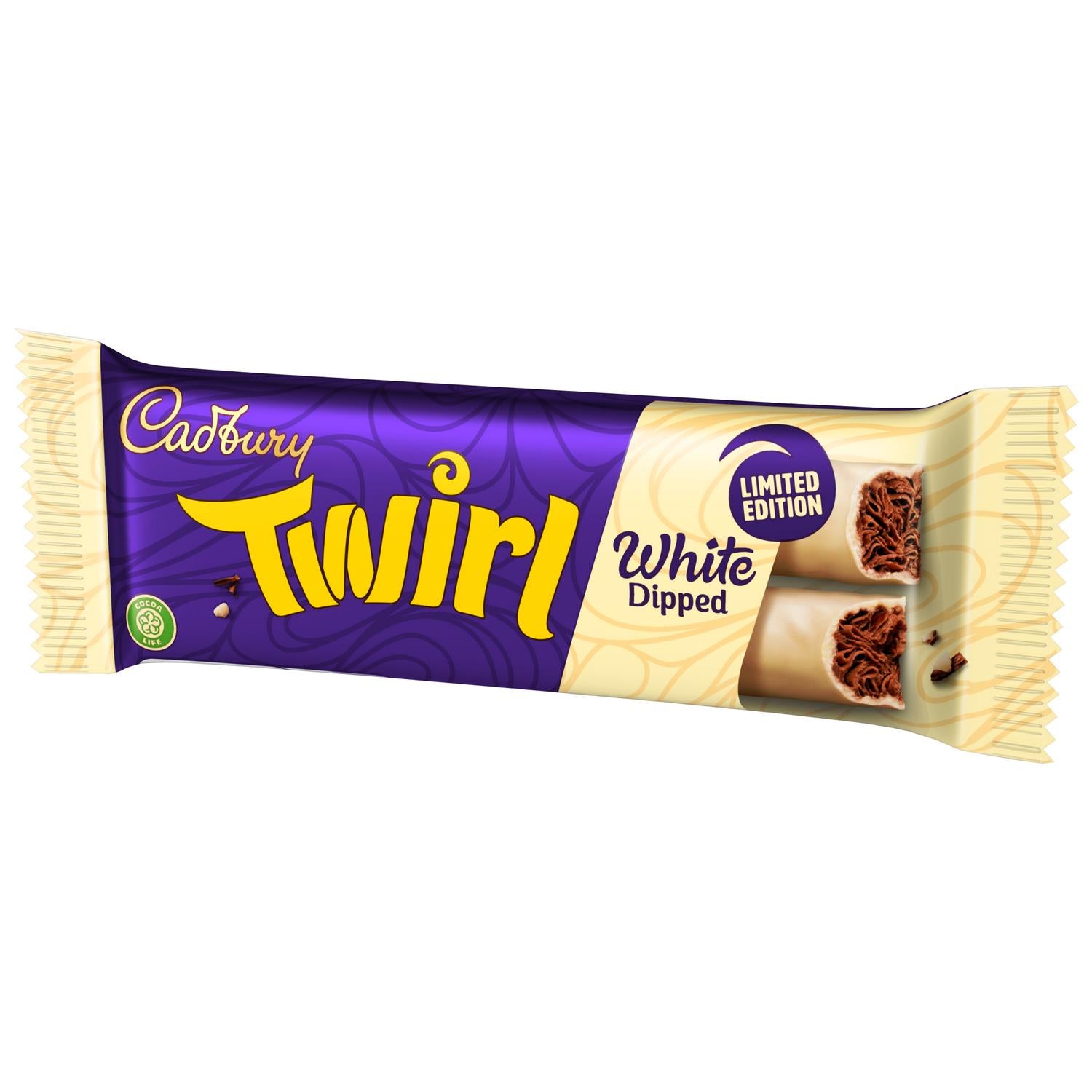 Cadbury Twirl White Dipped Chocolate Bar 43g