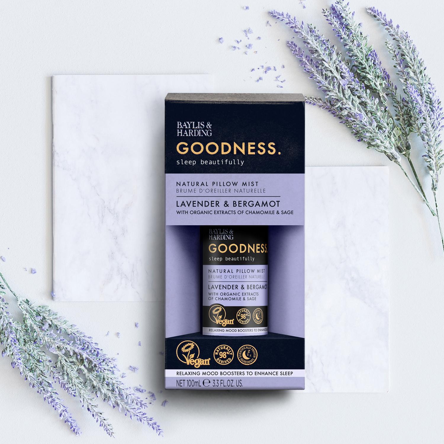 Natural Pillow Mist with Lavender and Bergamot Essential Oils 100ml