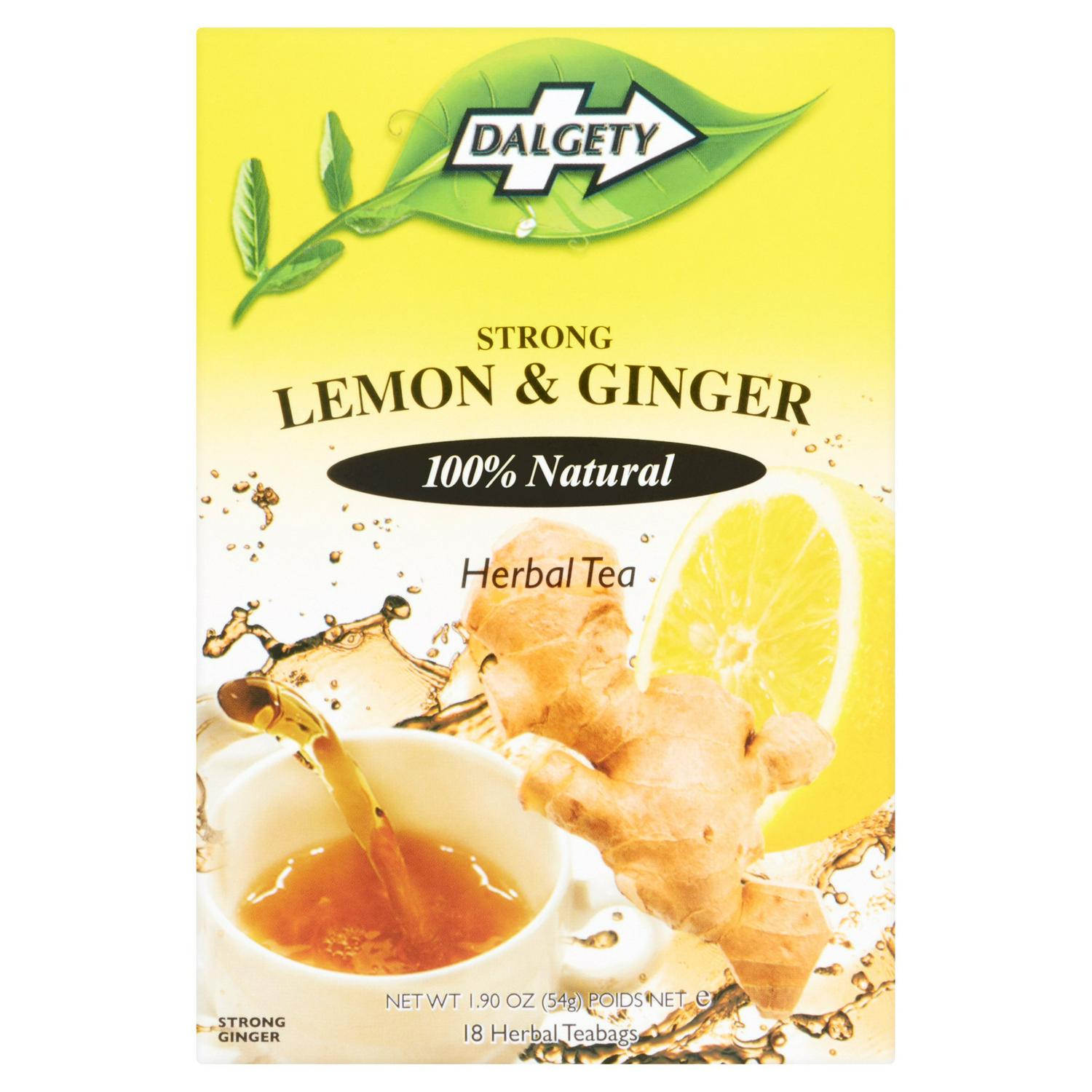 Dalgety Strong Lemon and Ginger Herbal Tea 18 Pack - British product