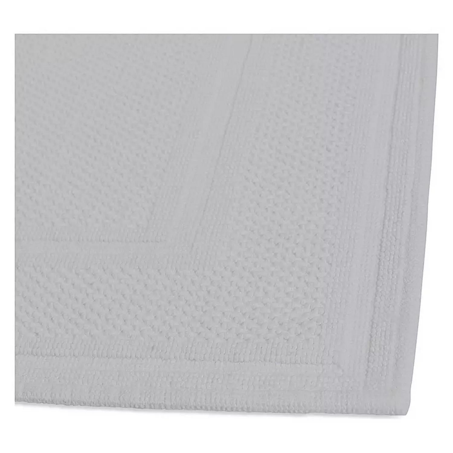 Habitat Cotton Textured Bath Mat - Dove Grey