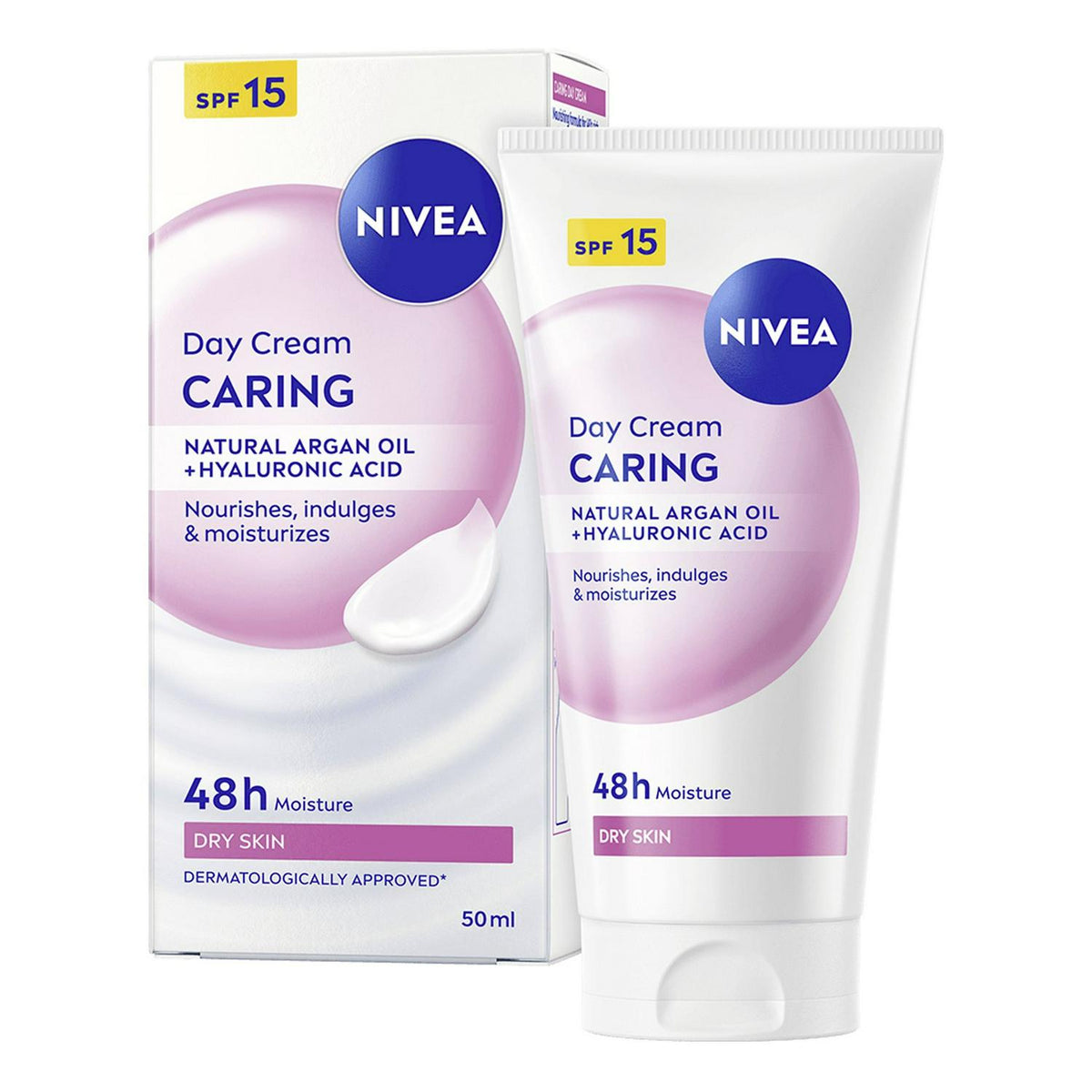 Nivea Nourishing Day Cream Moisturiser for Dry & Sensitive Skin SPF15 50ml