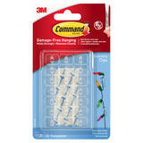 Command clear decorating clips adhesive strips 20 count - British product