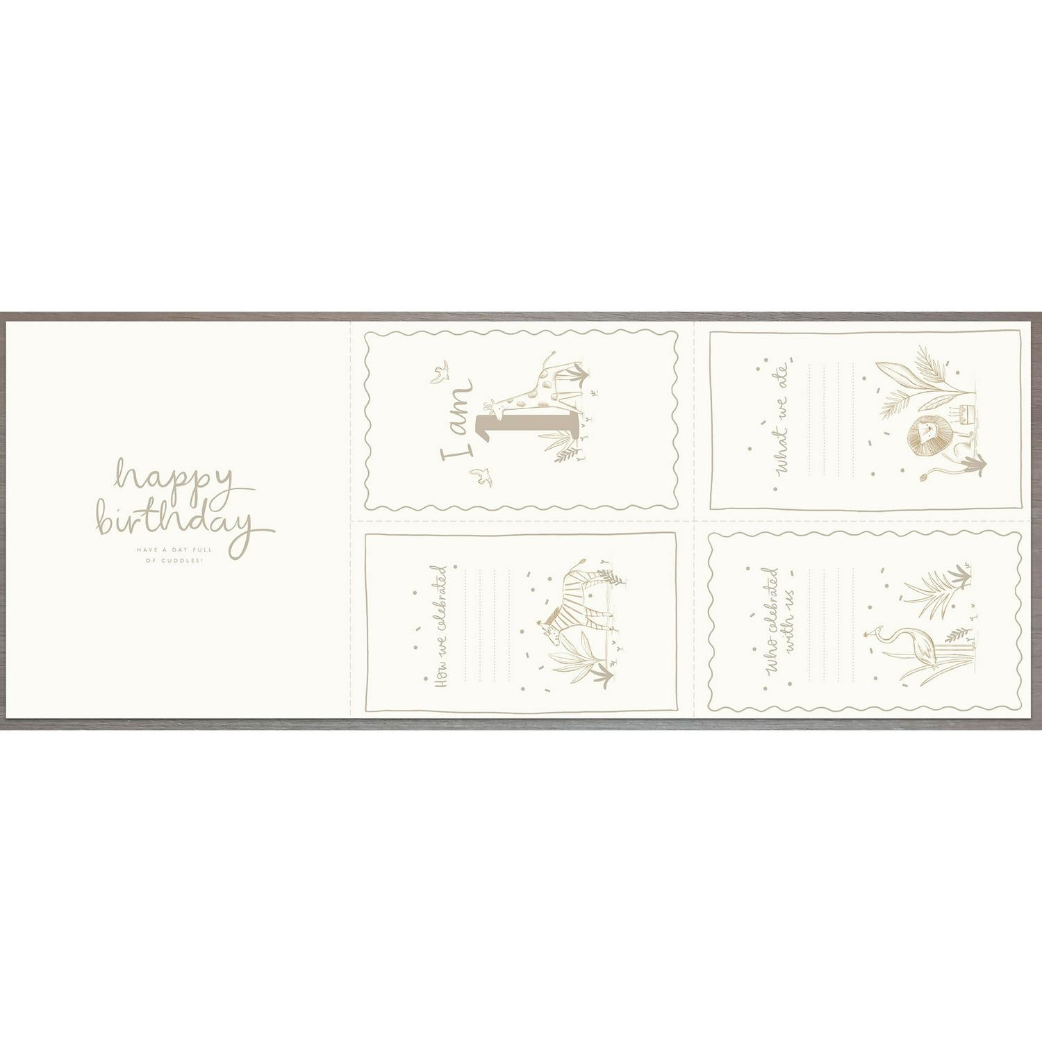 Sainsbury's elephant birthday card 15.9 x 18.4cm (British brand)