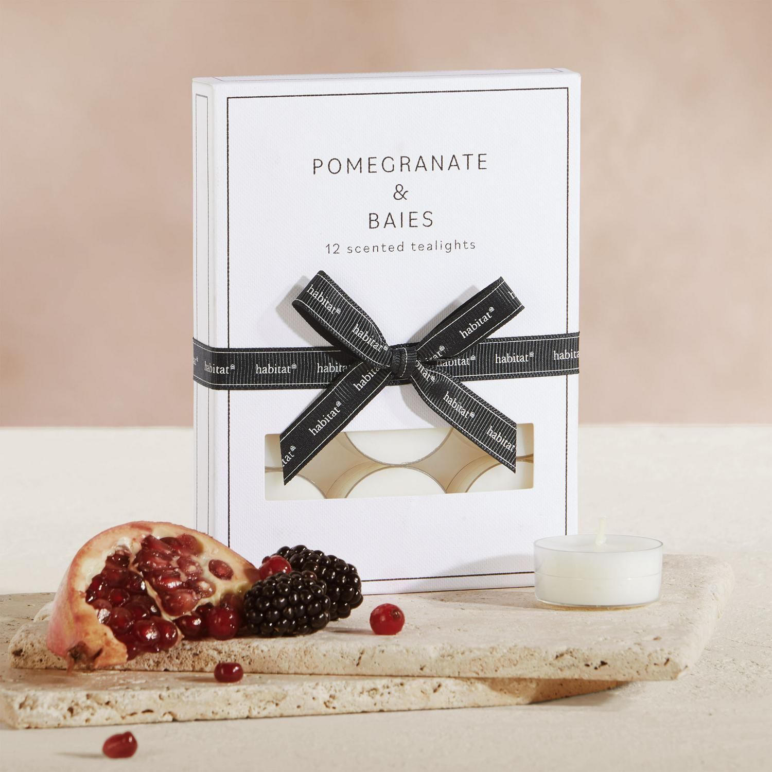 Habitat Luxe Pomegranate Baies tealights UK version