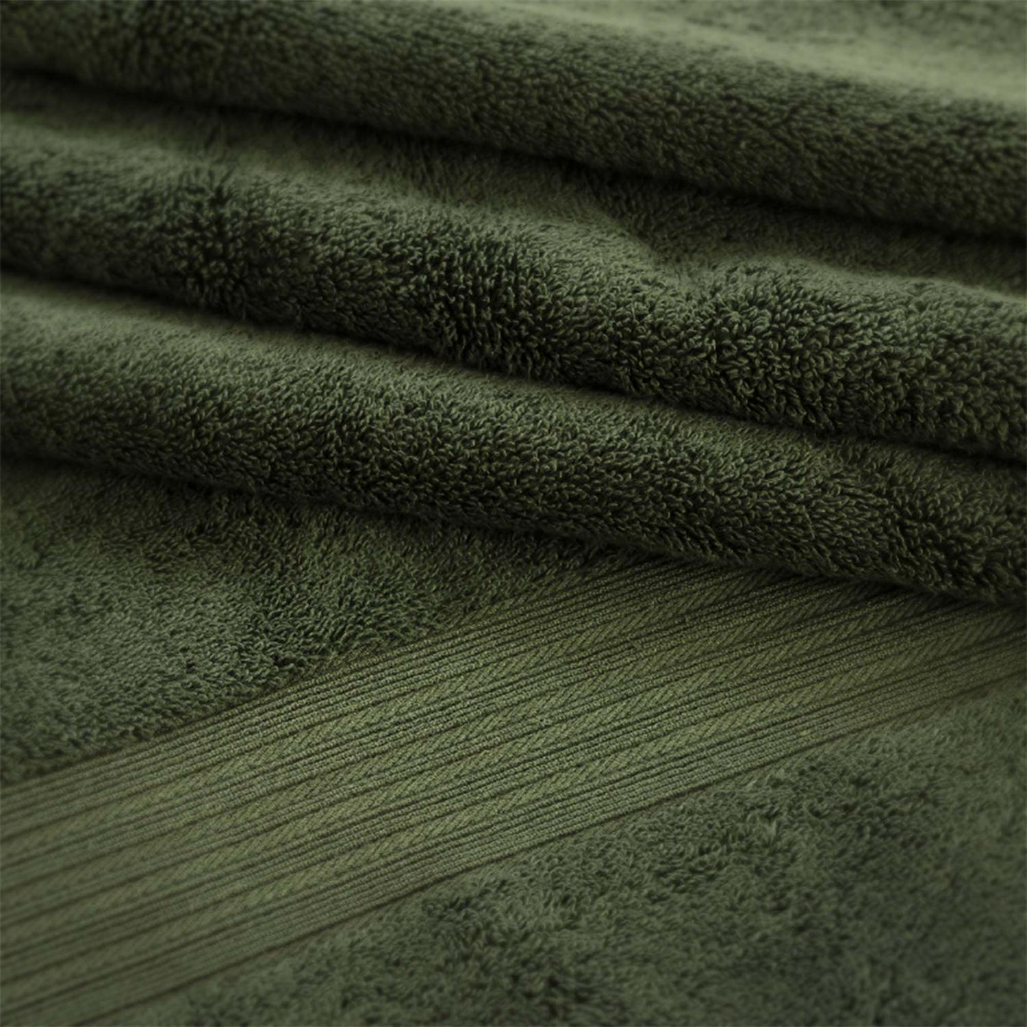 Habitat Egyptian hand towel in forest green, 90cm x 50cm, UK version