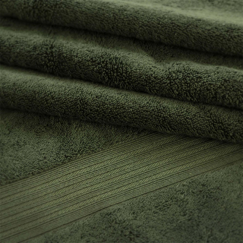Habitat Egyptian hand towel in forest green, 90cm x 50cm, UK version