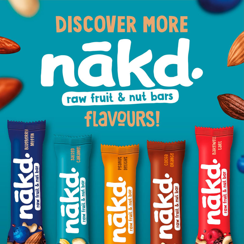 Nakd Salted Caramel Fruit and Nut Bars 4x35g (British brand)
