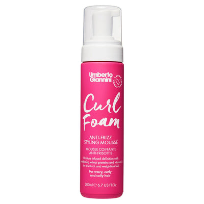 Anti-Frizz Curl Foam Styling Mousse for Wavy, Curly, and Coily Hair 200ml