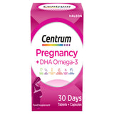 Centrum Pregnancy vitamins DHA Omega 3 60 tablets, imported from the UK
