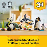 LEGO Creator Wild Animals Panda Family 626 Pieces, UK version